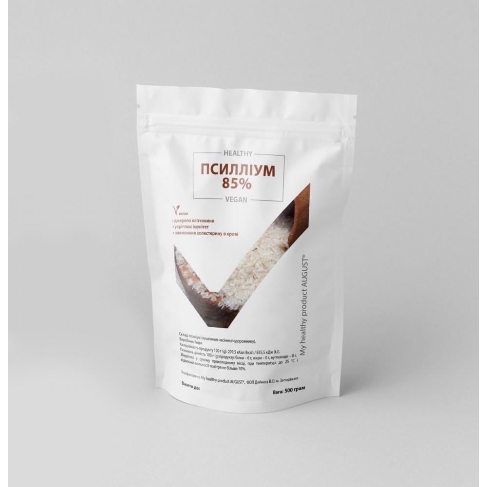 Лушпиння насіння подорожнику My healthy product August псиліум 85% 500 г