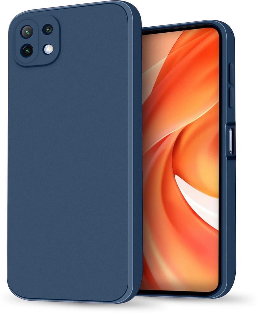 Силиконовый чехол HardCorner Xiaomi Mi 11 Lite (с микрофиброй) Blue (34826-28)