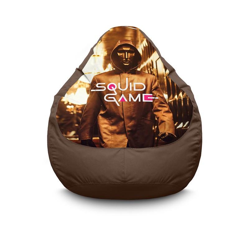 Кресло мешок iPuff Squide Game Steward Оксфорд XXXL 100х135 см Коричневый