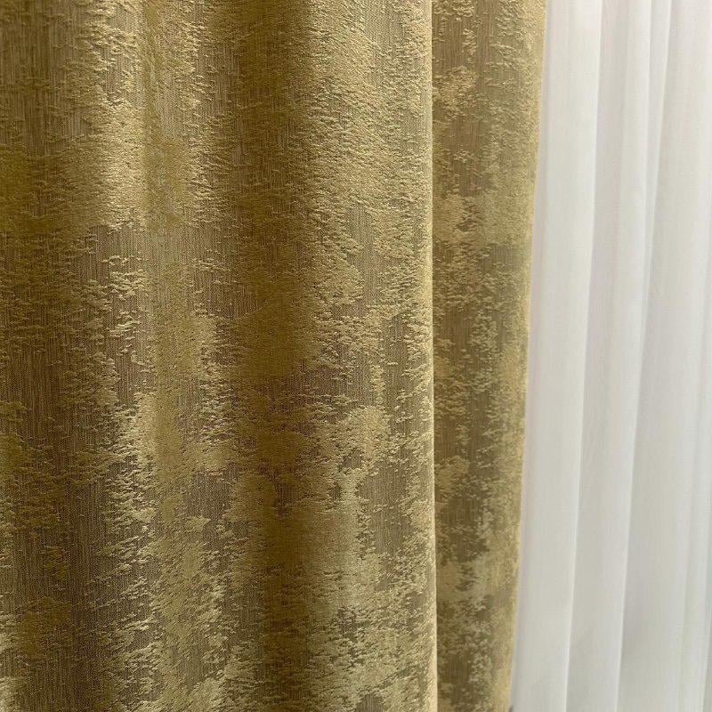 Шторы жаккардовые с мраморным узором среднее затемнение 1,5x2,7 м 2 шт. Золотой (К1039-12) - фото 10 Шторы жаккардовые с мраморным узором среднее затемнение 1,5x2,7 м 2 шт. Золотой (К1039-12) - фото 10