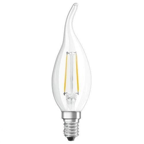 Лампа светодиодная филаментная Osram led star classic BA свеча 4W 220V 470lm 2700K E14 35х121 мм (4058075055452)