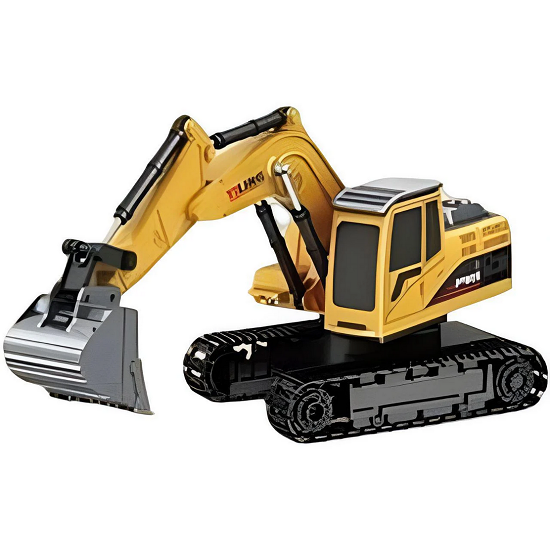 Экскаватор на радиоуправлении 555-6 Желтый Экскаватор на радиоуправлении 555-6 Желтый