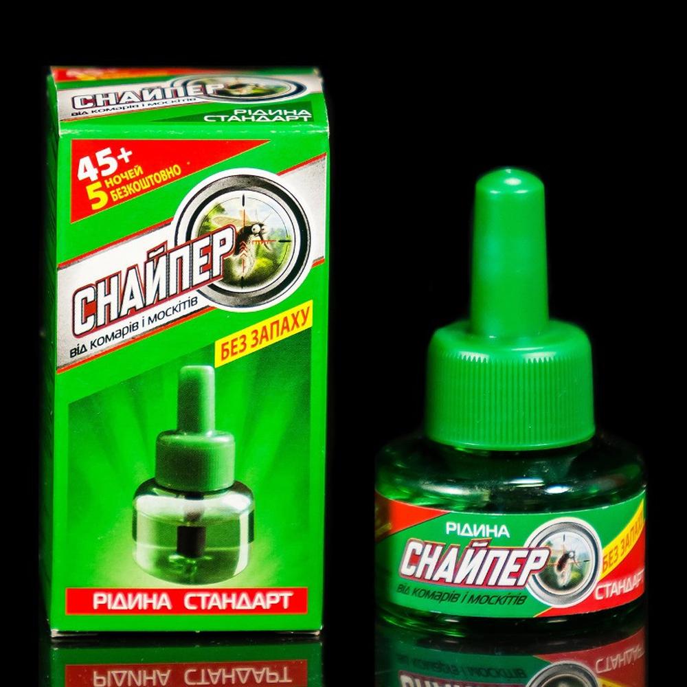 Рідина для фумігатора від комарів Снайпер 45+5 ночей 27 мл Зелений - фото 3 Рідина для фумігатора від комарів Снайпер 45+5 ночей 27 мл Зелений - фото 3