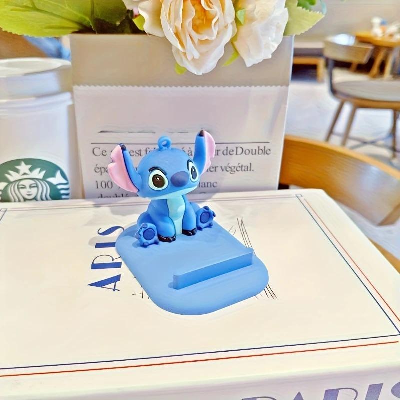 Держатель для телефона Stitch настольный силиконовый с антискользящим покрытием 8,8х6,2х6 см Синий (D-0090) - фото 2