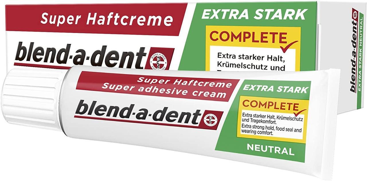 Крем фіксуючий Blend-a-dent Super Complete extra stark neutral для зубних протезів 40 г - фото 3