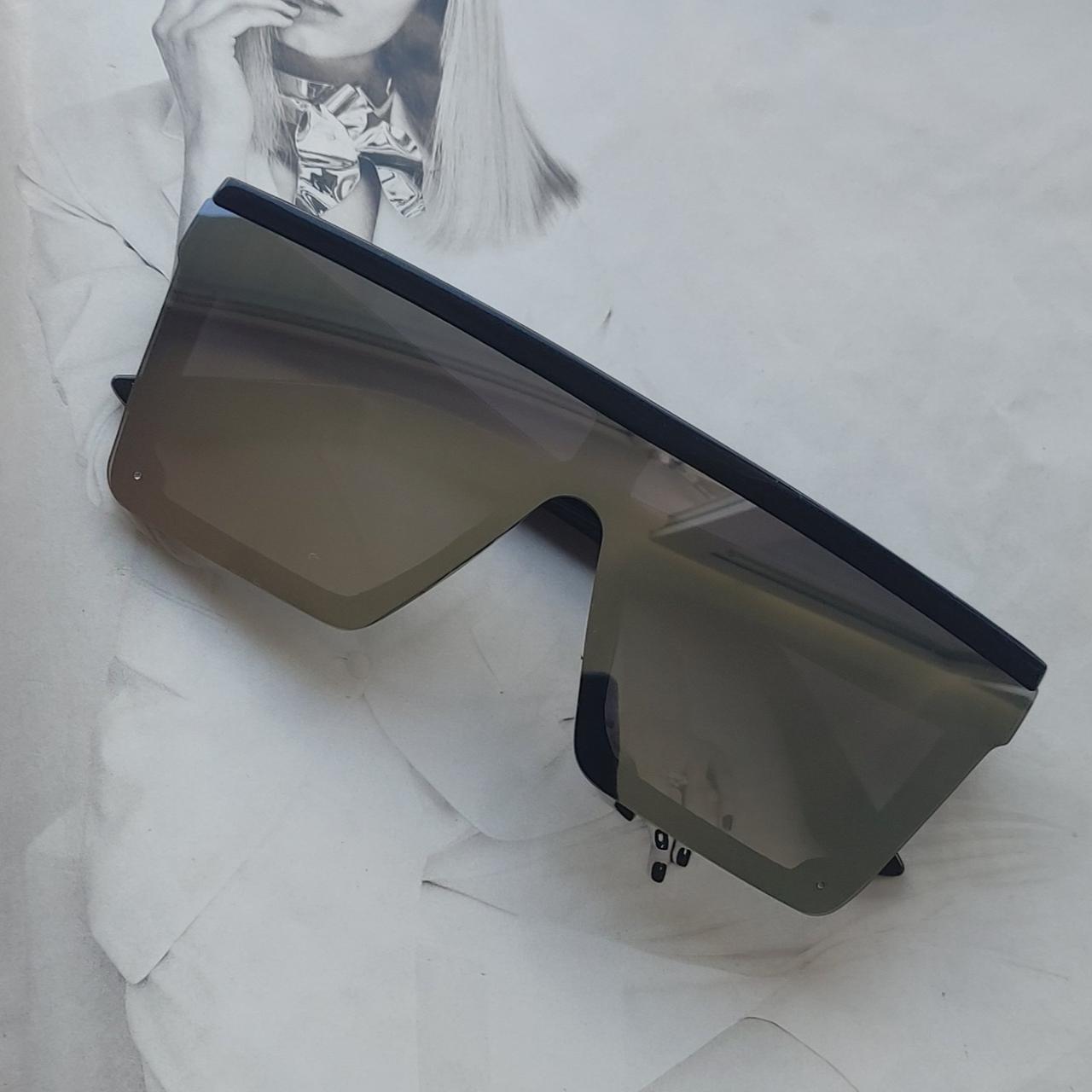 Солнцезащитные очки квадратные Серый зеркальный (14604)