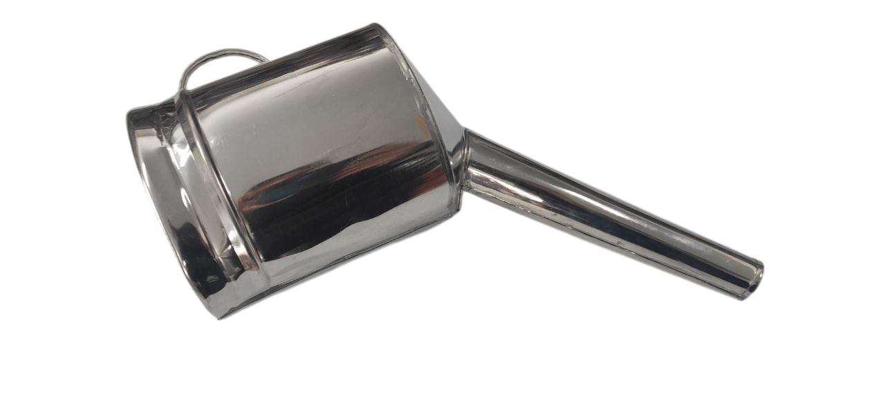 Лійка металева для ДП з латунною сіткою носик косий d 25 мм (020436Д1)