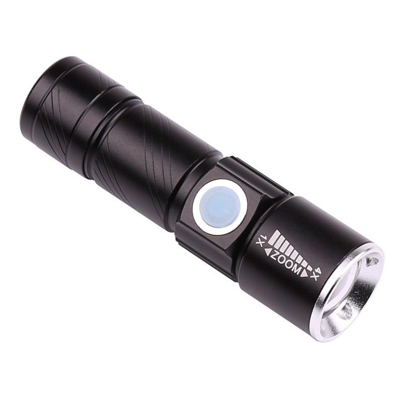 Ручной фонарик USB XBalog T6061 светодиодный аккумуляторный с зумом Черный (fd943cc1)