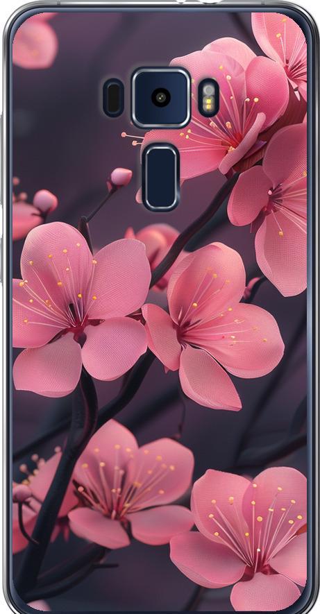 Чехол на Asus Zenfone 3 ZE520KL Пурпурная сакура (6075u-449-42517)