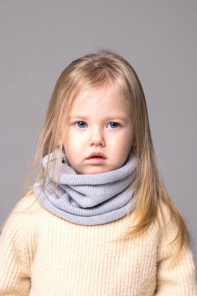 Снуд весенний DV317 унисекс детский Светло-серый - фото 1 Снуд весенний DV317 унисекс детский Светло-серый - фото 1