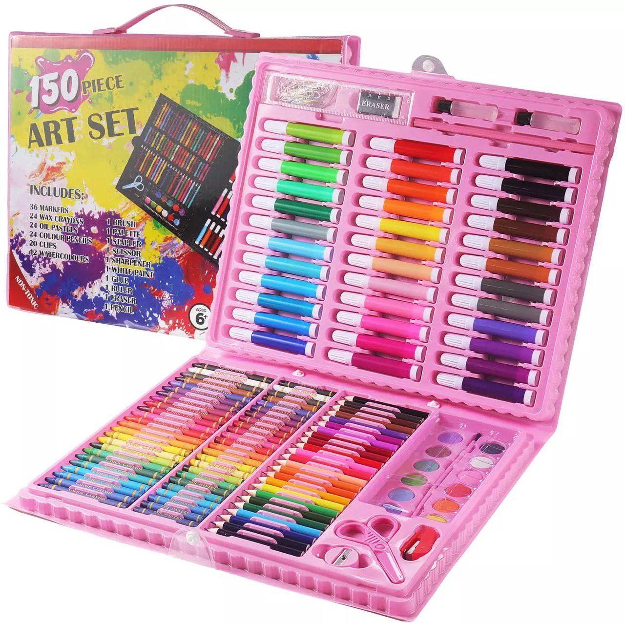 Набор для рисования и творчества Mega Art Set Painting Set Pink 150 пр. (1224917865) - фото 2