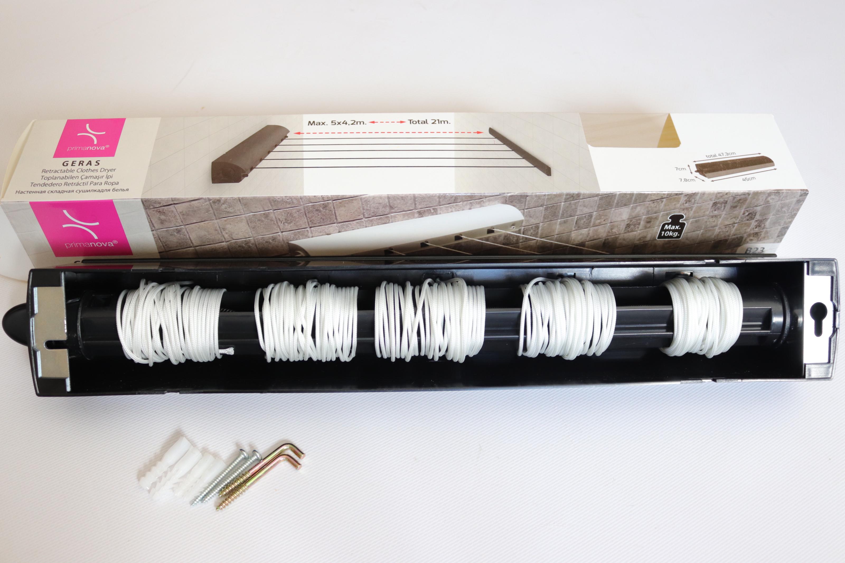 Сушарка для білизни PRIMANOVA інерційна Чорний (1546/black) - фото 3