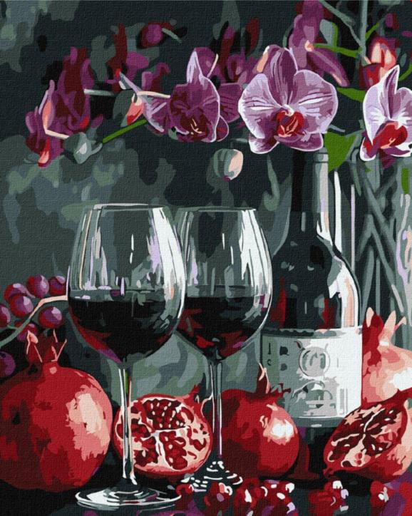 Набір для розпису по номерах Ideyka Цвітіння орхідей 40x50 см (MTT-194040)