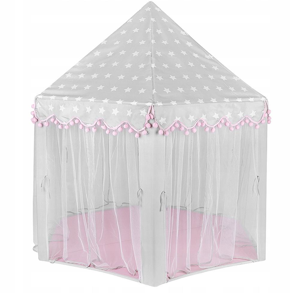 Палатка детская Kruzzel Серый/Розовый (8772) - фото 3 Палатка детская Kruzzel Серый/Розовый (8772) - фото 3