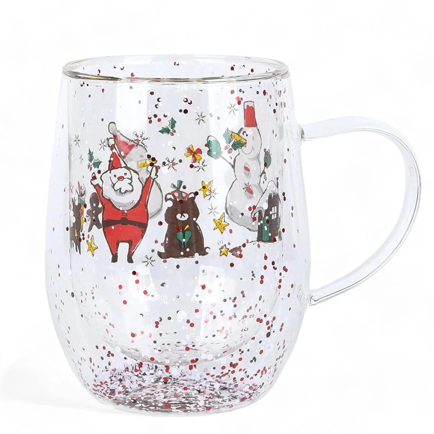 Чашка з подвійною стінкою Stenson Christmas Tree №2 350 мл Прозорий (R32791)