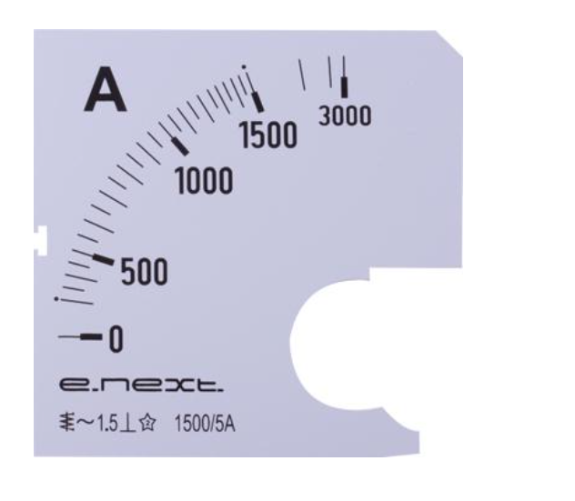 Шкала для амперметра E.NEXT e.meter72.a1500.scale 1500A АС 72х72 мм (s066009)