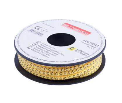 Маркер кабельный E.NEXT e.marker.stand.0.1.5.C символ C 1,5 мм2 1000 шт./рул. Желтый (s2037043)