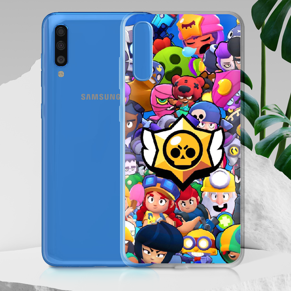 Чехол Boxface Samsung A705 Galaxy A70 Brawl Stars Прозрачный силикон (36860-up2389-36860) - фото 2