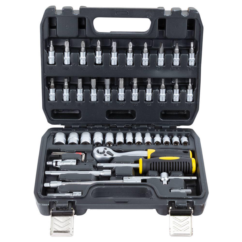 Набір насадок торцевих і біт Sigma CrV mid 1/4" 46 шт. (6003511) - фото 4