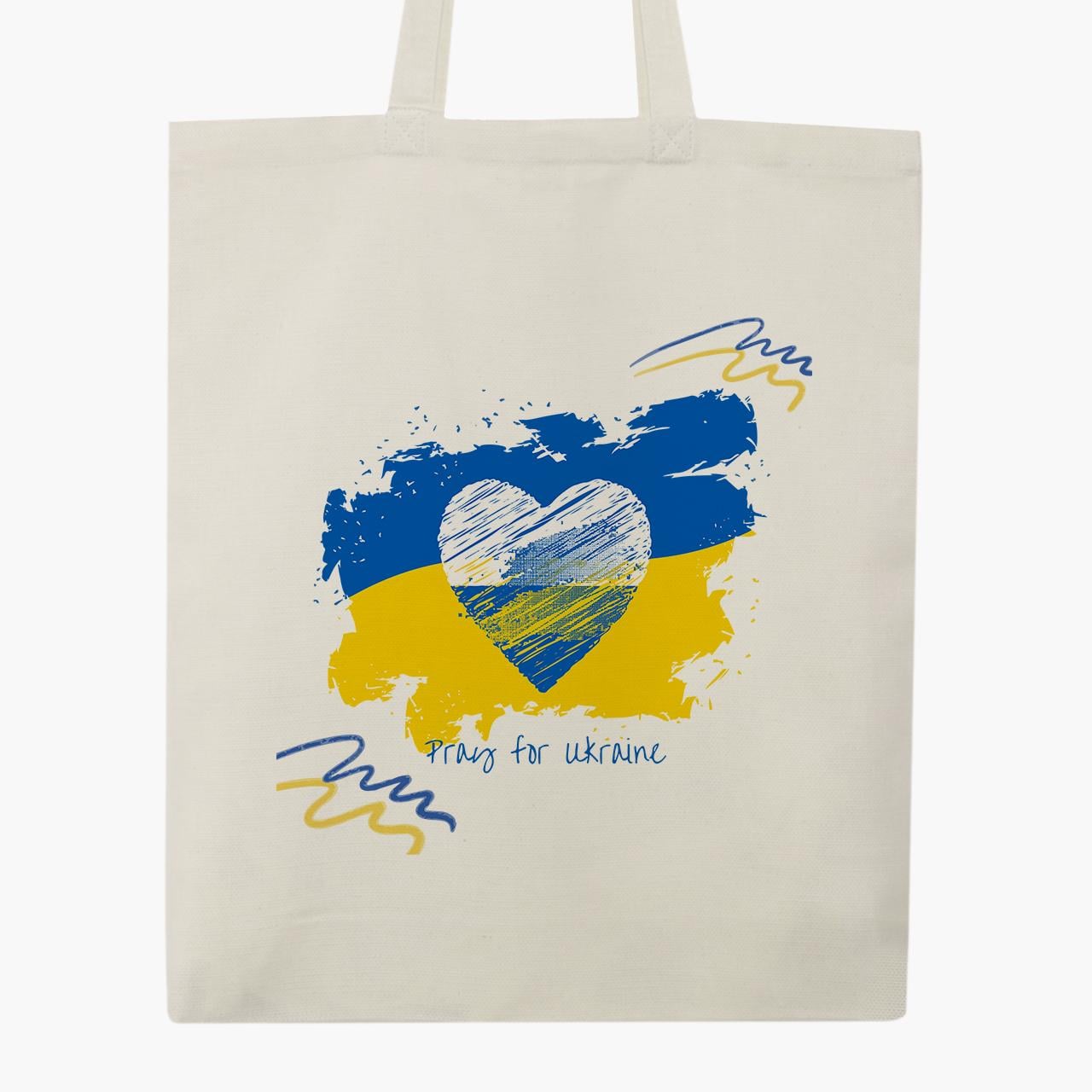 Эко сумка "Pray For Ukraine" классическая Бежевый (9227-3698-6) Эко сумка "Pray For Ukraine" классическая Бежевый (9227-3698-6)