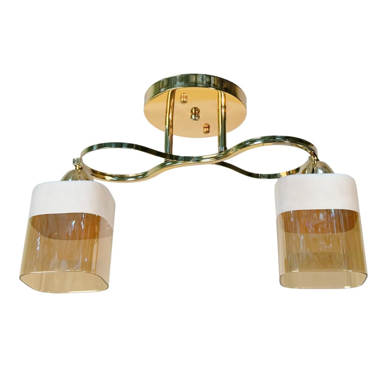 Люстра потолочная Svet на два плафона SH-8080/2A FG Золотистый