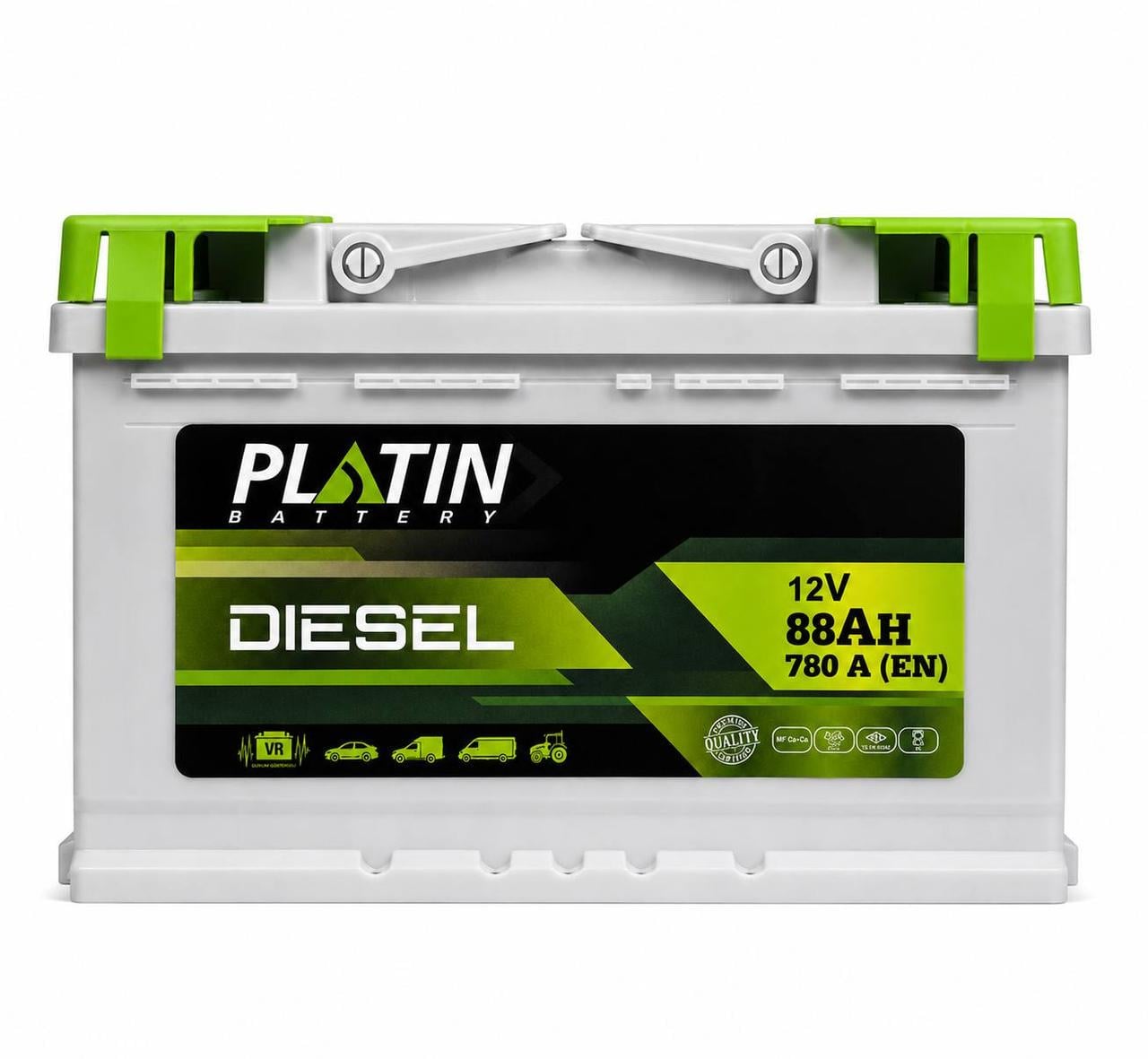 Акумулятор автомобільний Platin Diesel 88 Ah 780A R+ 12V (3151133839)