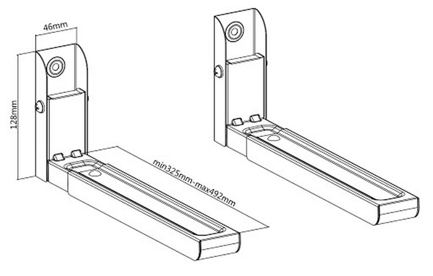 Крепление Brateck MB-6 S для микроволновой печи Серый (TV016) - фото 4 Крепление Brateck MB-6 S для микроволновой печи Серый (TV016) - фото 4