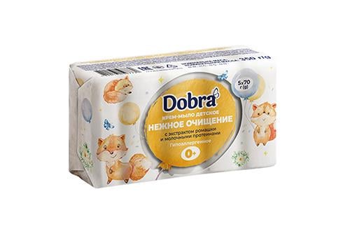 Мыло детское Dobra с ромашкой и молочным протеином 70 г 5 шт./уп.