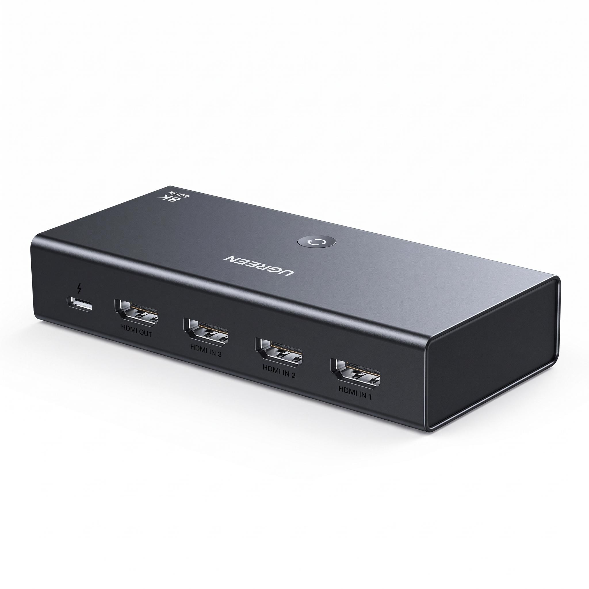 Переключатель HDMI UGREEN CM624 3 входа 1 выход HDMI 2.1 Серый (95047)
