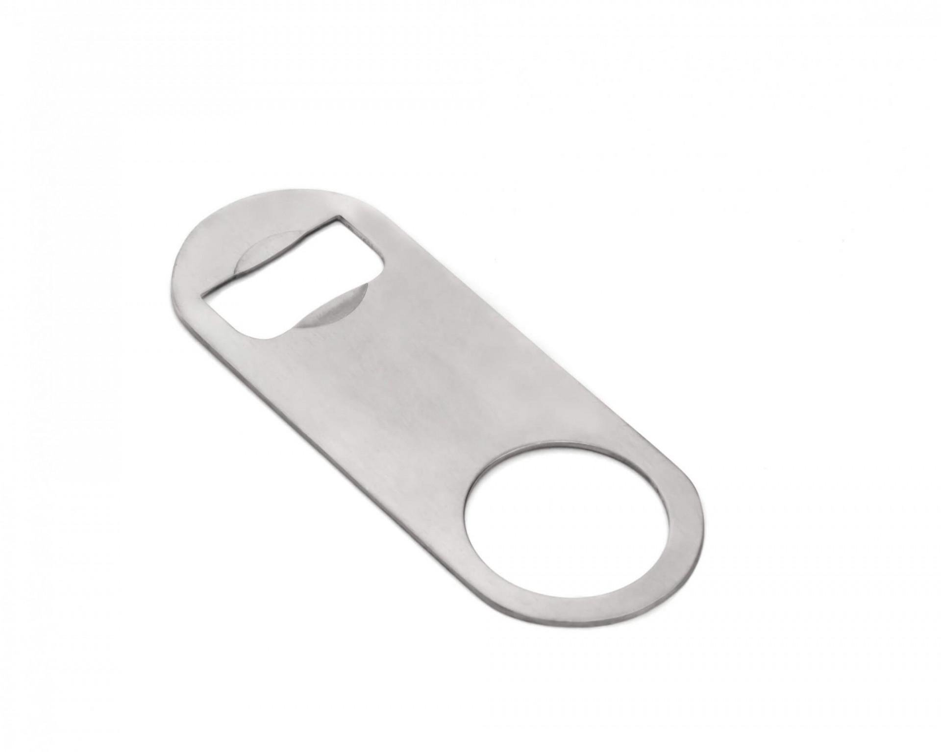 Открывалка для бутылок из нержавеющей стали ручная 11х4 см (51823)