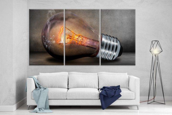 Картина модульная на холсте DK Раскаленная лампа 159x99 см (XL77)