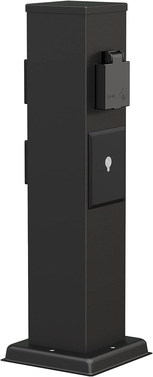 Стойка садовая MG PR Socket DB IP65 с розетками алюминиевая 80x80 см