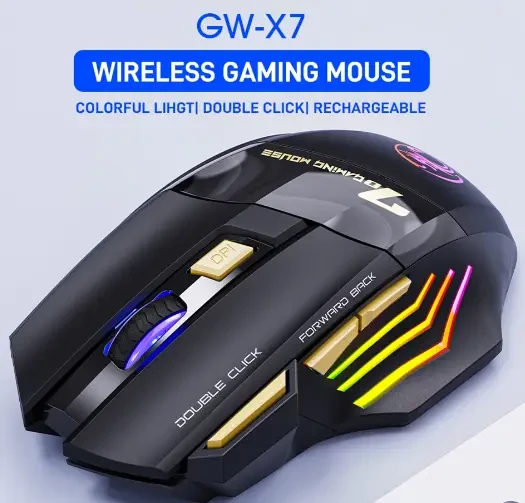 Ігрова миша iMice GW-X7 перезаряджається тиха бездротова ергономічна мишка - фото 6