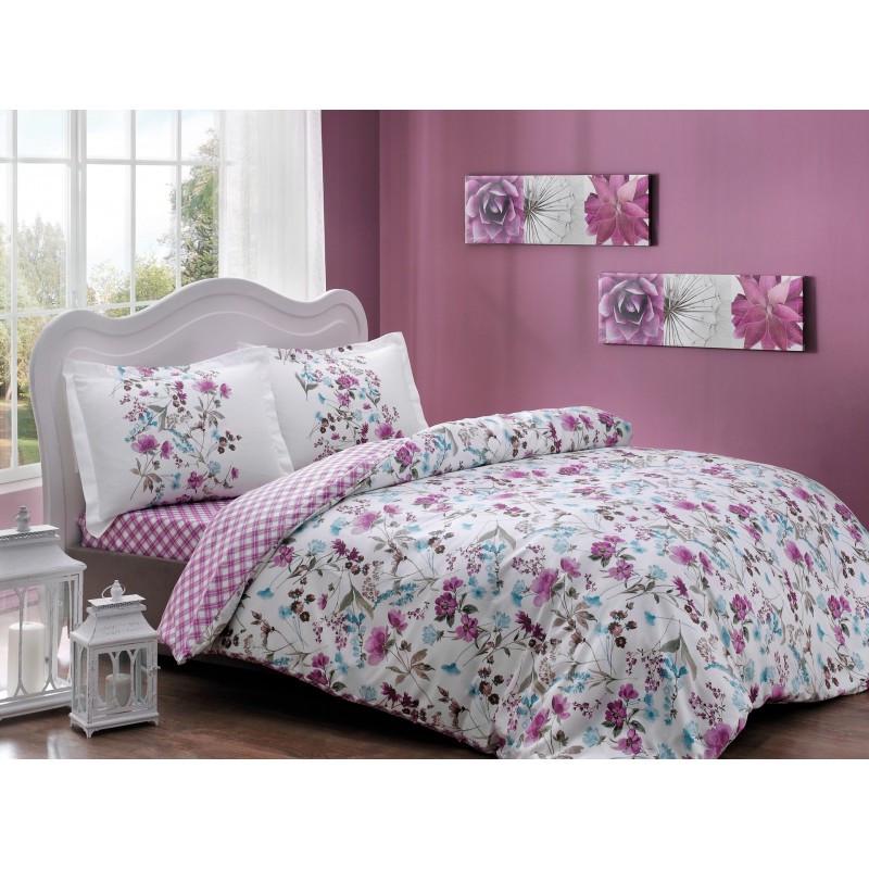 Постельное белье TАС Drina mavi v02 евро (svt-2000022207133)