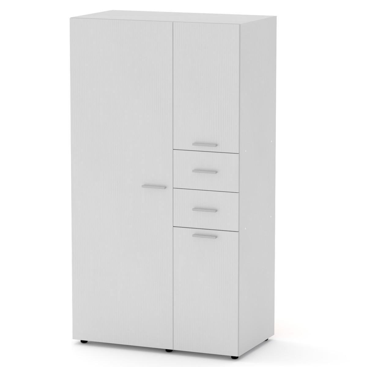 Шафа з дверима і ящиками Компаніт Шкаф-19 Альба/Білий