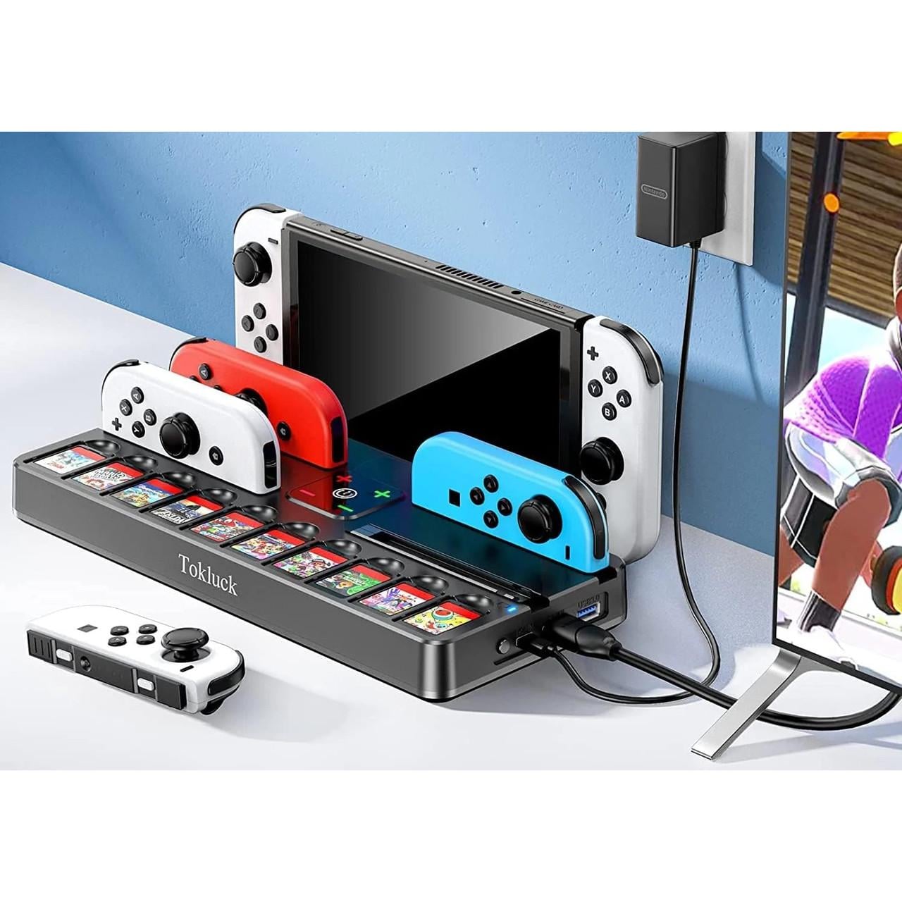 ᐉ Подставка NINTENDO Switch Stand OLED HDMI зарядка для джойконов