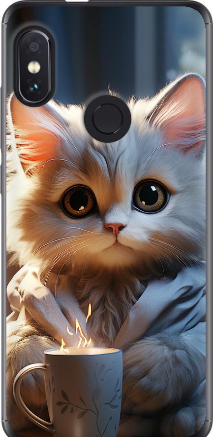 Чехол на Xiaomi Redmi Note 5 White cat (5646t-1516-42517)