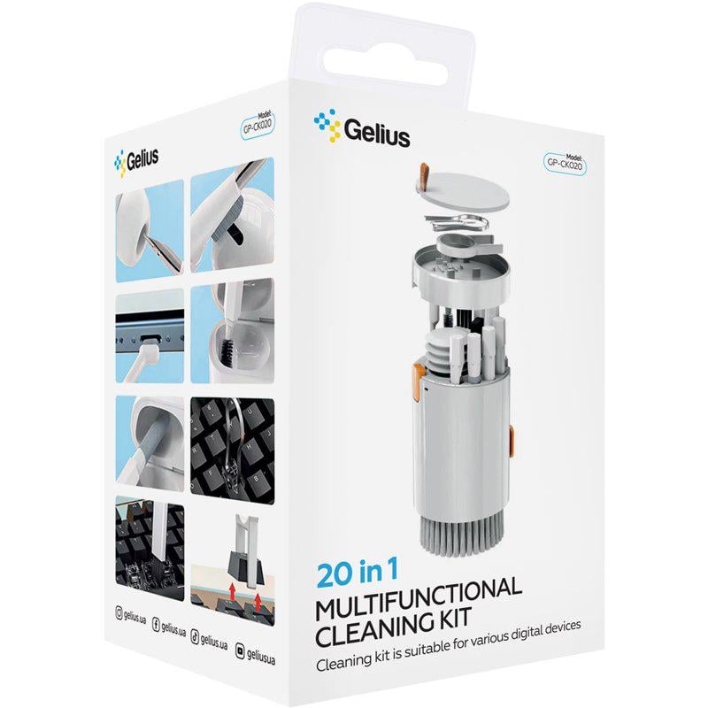 Набор для чистки устройств Gelius GP-CK020 20в1 многофункциональный (99725) - фото 5 Набор для чистки устройств Gelius GP-CK020 20в1 многофункциональный (99725) - фото 5