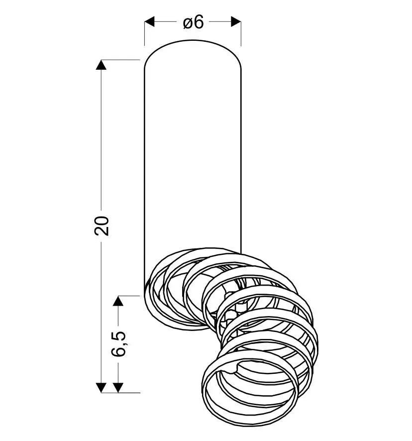 Светильник точечный Candellux 2282725 Tuba (14506702) - фото 4