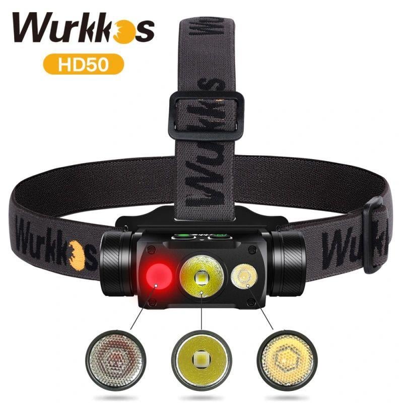 Фонарь налобный Wurkkos HD50 с аккумулятором (2230418097) - фото 2 Фонарь налобный Wurkkos HD50 с аккумулятором (2230418097) - фото 2