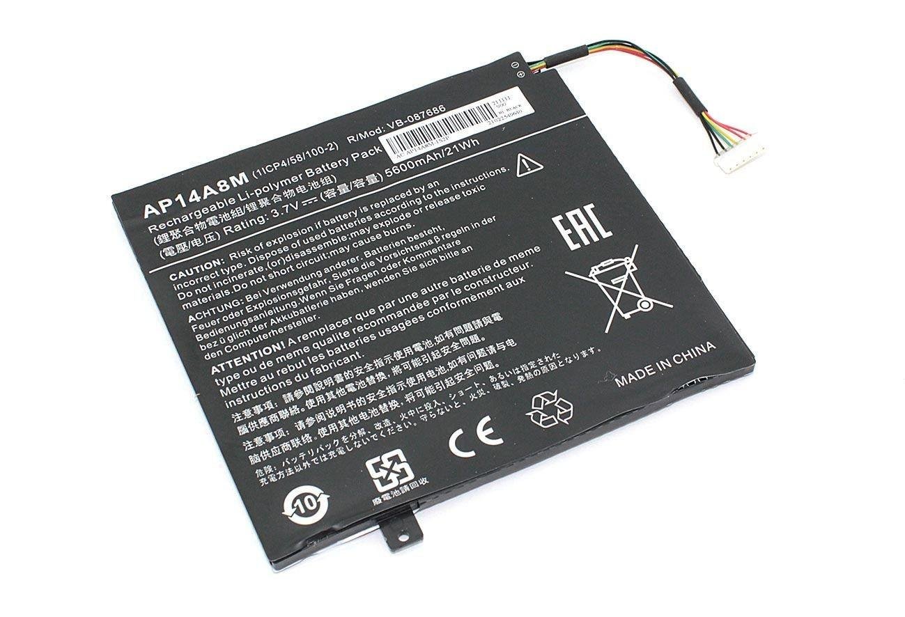 Аккумуляторная батарея для ноутбука Acer AP14A8M Aspire SW5-011 3,7V 5600 mAh (col79011061)