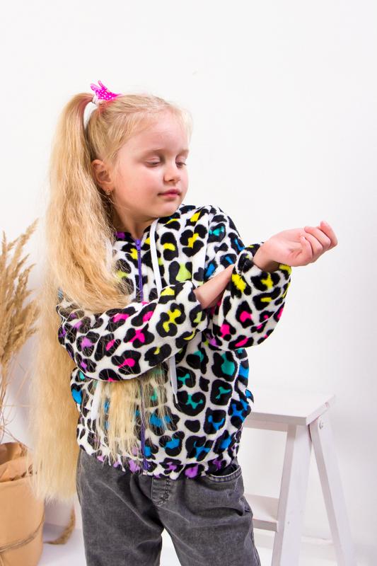 Джемпер для девочки Носи свое на молнии 104 см Белый (6071-035-5-v24)