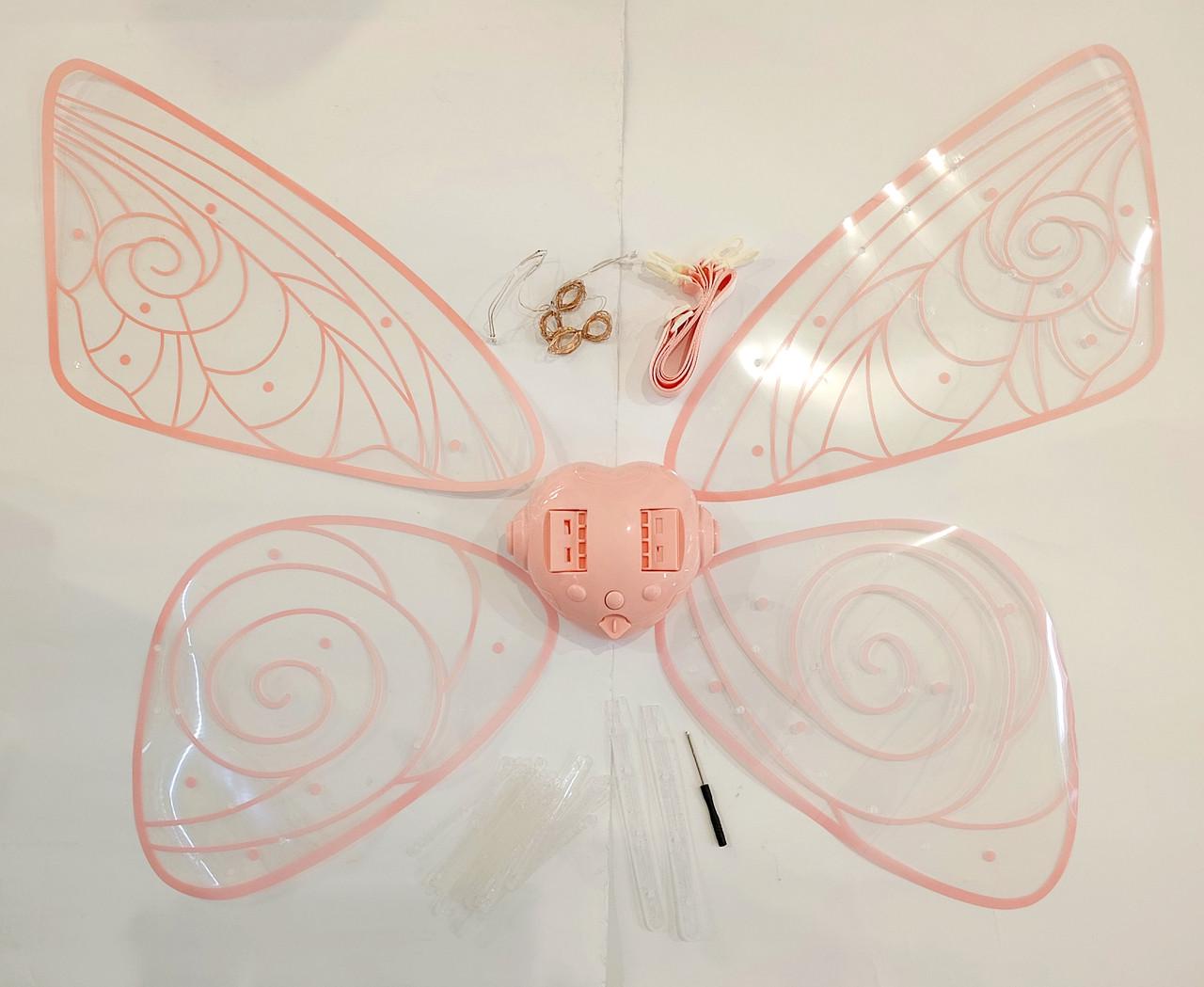 Крылья феи светятся и двигаются 89 см Розовый - фото 3 Крылья феи светятся и двигаются 89 см Розовый - фото 3