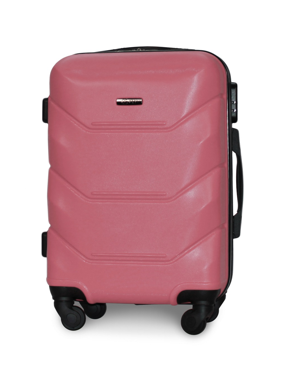 Чемодан ручная кладь Fly 147 малый на 4 колесах 55х39х23 см Розовый