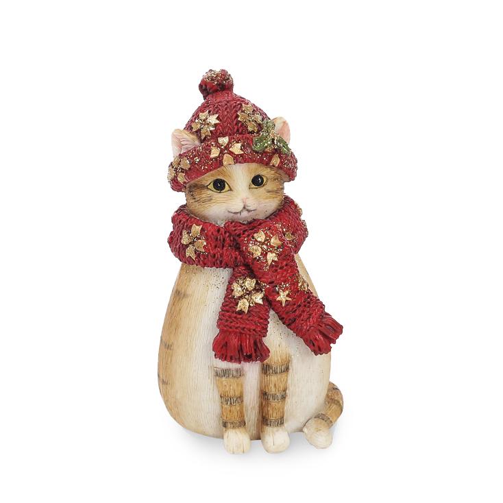 Декоративная статуэтка BonaDi Котик Красный (707-204)