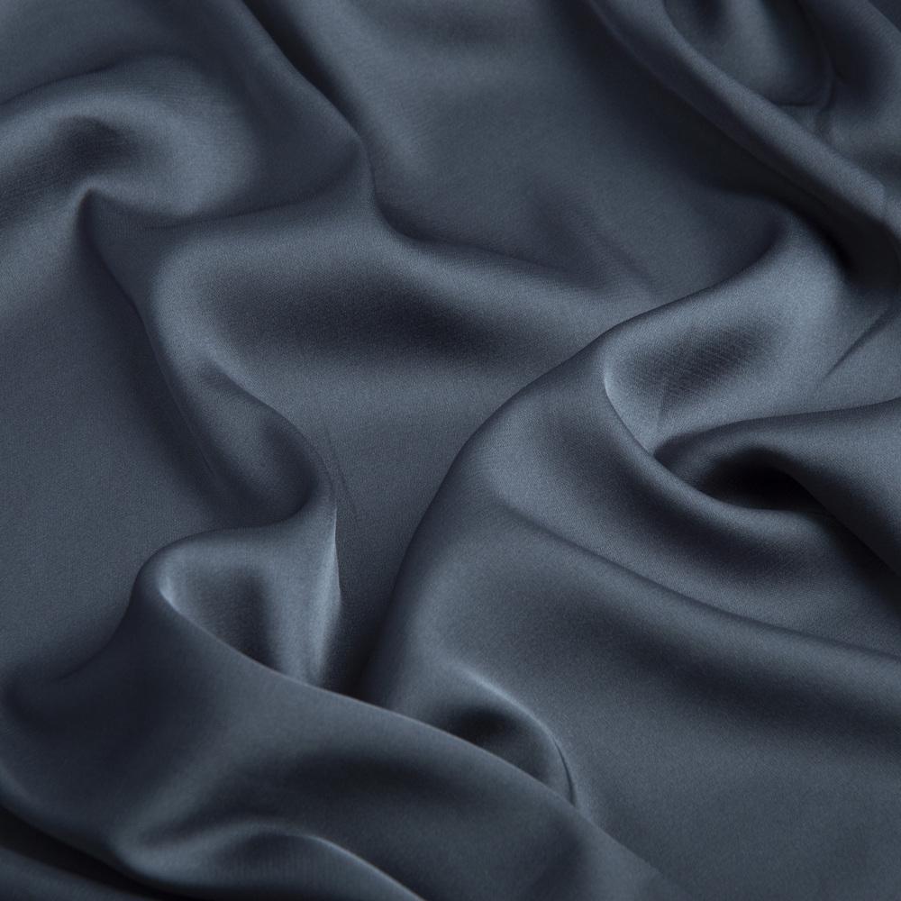 Ткань платевая атлас шелк Vanessa Темно-серый (23029)