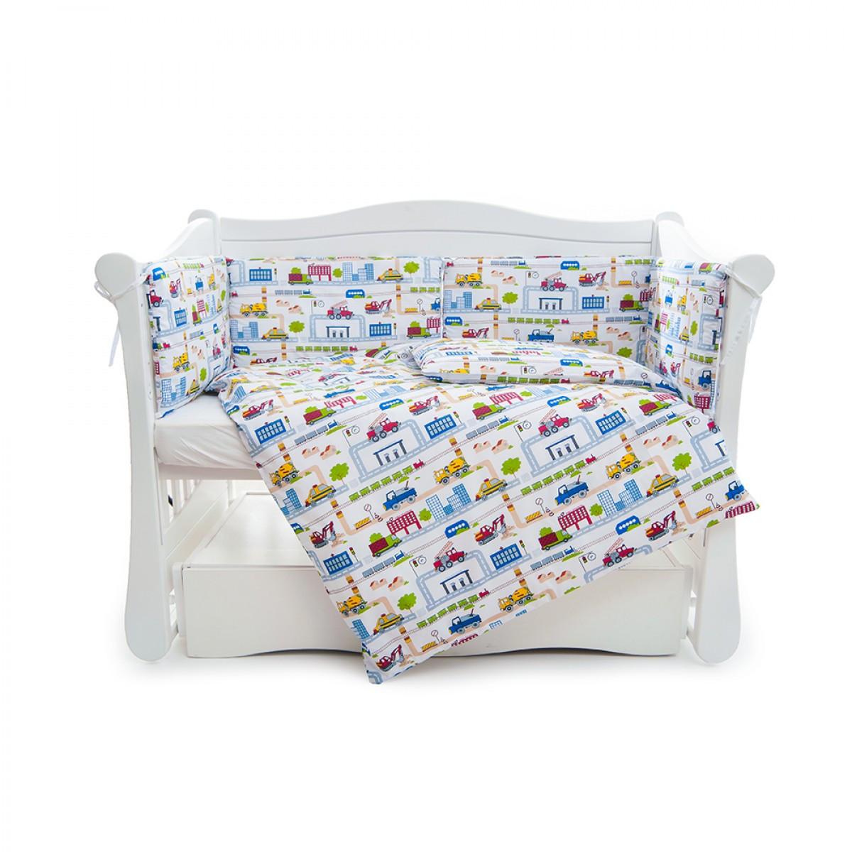 Защитный бампер для детской кровати Twins Comfort line Авто Разноцветный