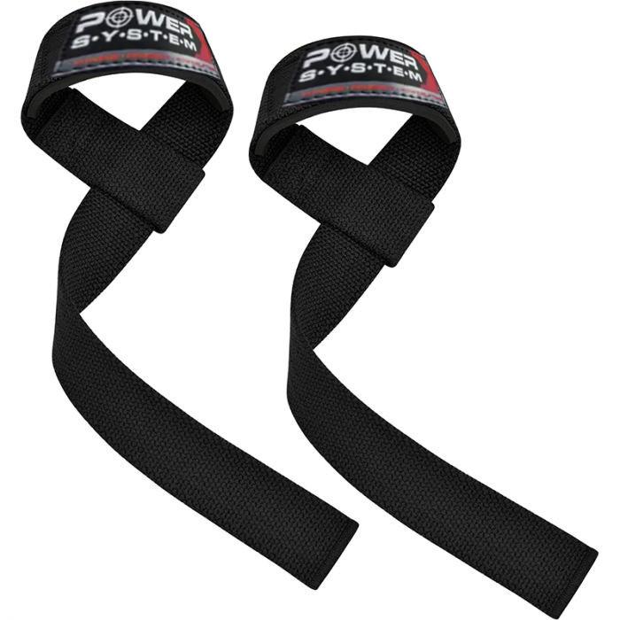 Лямки для тяги Power System PS-3400 Power Straps Black/Red (21398851) - фото 4