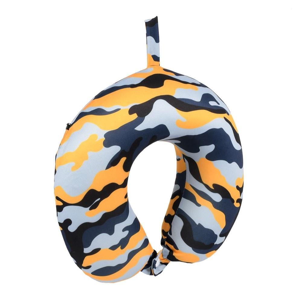 Подушка-підкова для подорожей COMO R32617 30х25 см Синьо-жовтий (32709337)