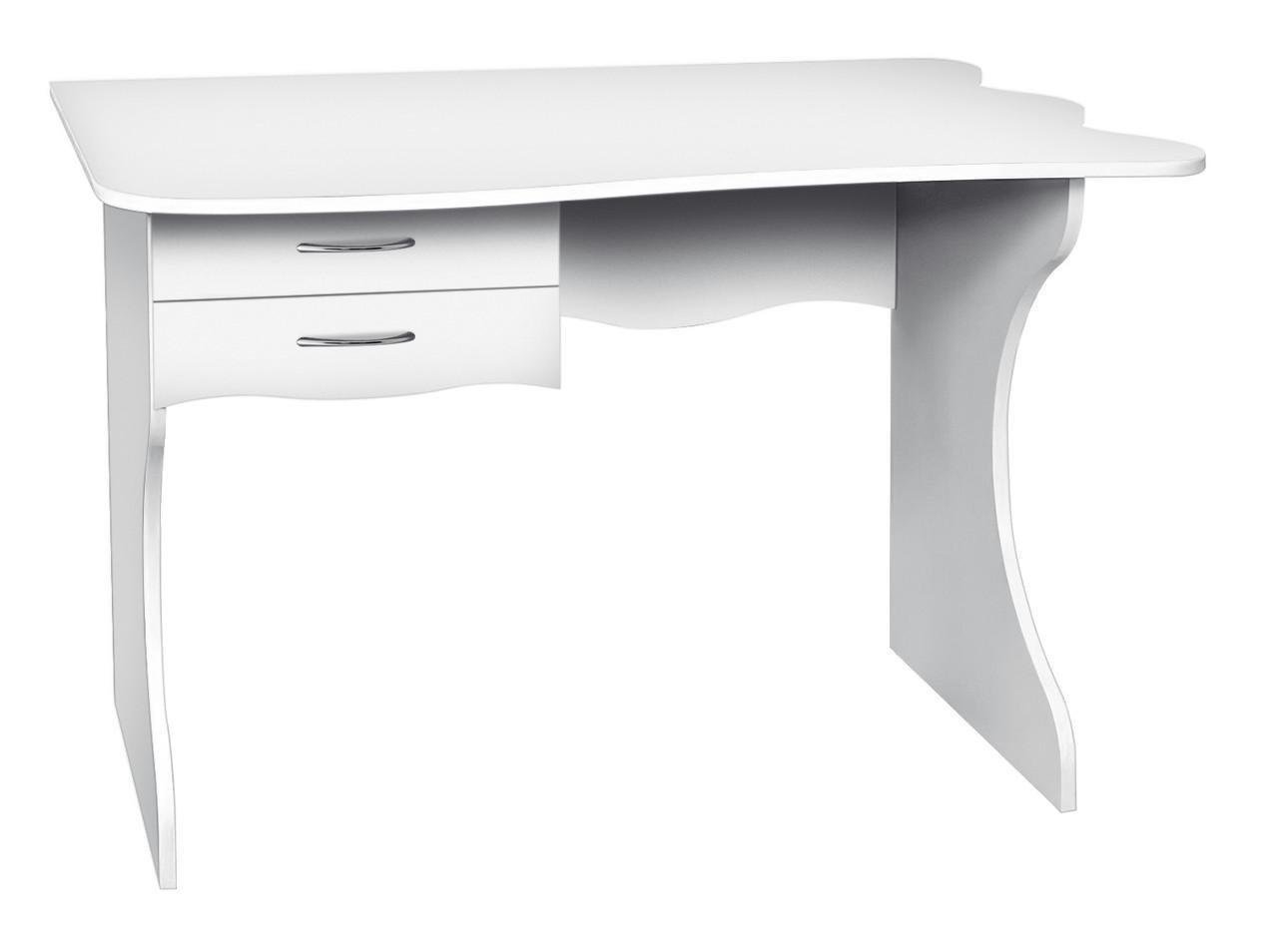 Стол письменный МАКСИ-МЕбель Мечта плюс Белый гладкий (10279)